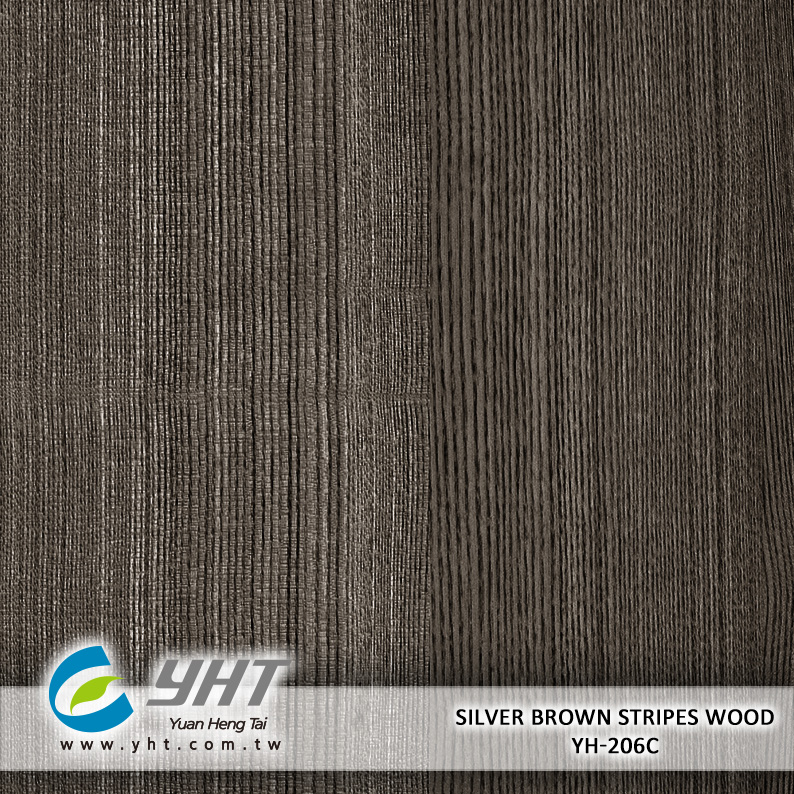 Silver Brown Stripes Wood