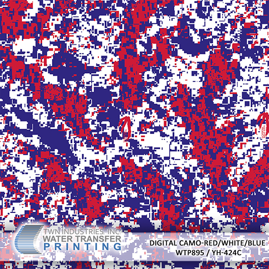 Digital Camo-Red/White/Blue