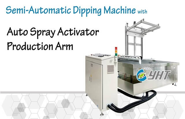 Semi-Automatic Dipping Machine with Spray System and Production Arm